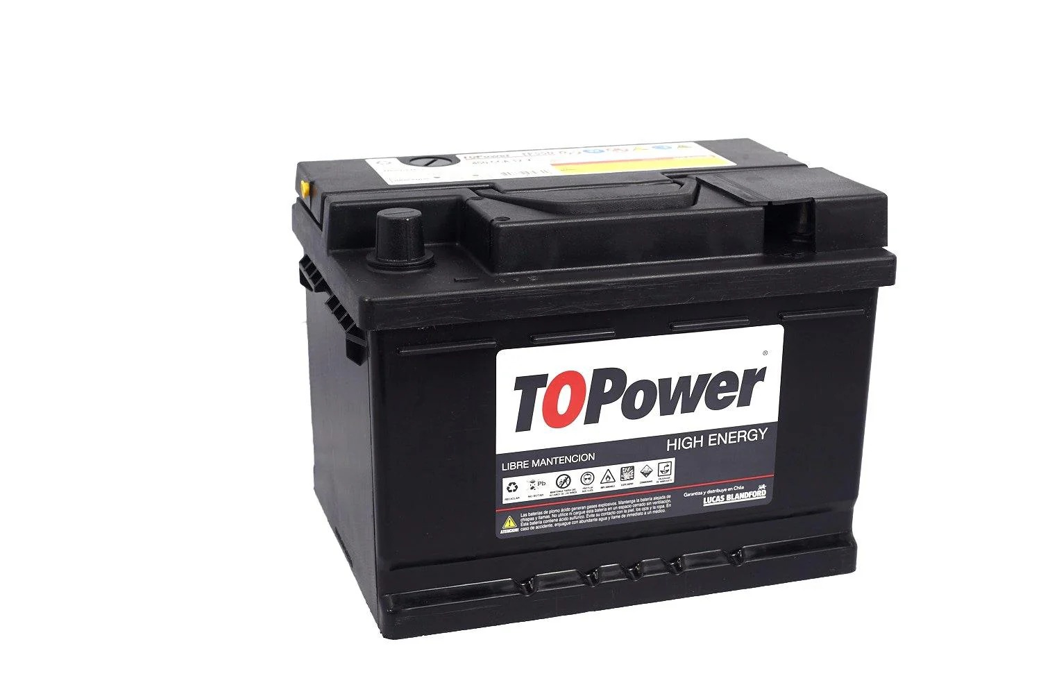 Batería Topower 55AMP 12V 450CCA Positivo Derecho