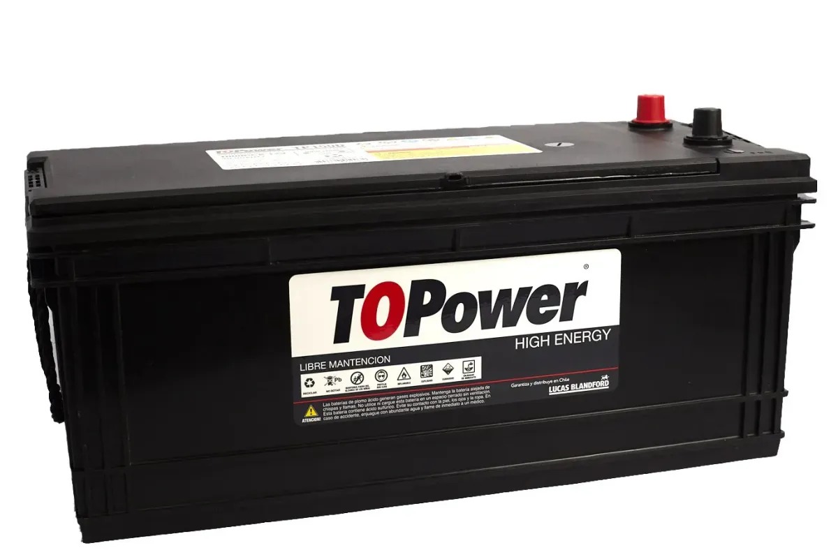 Batería Topower 150 AMP 1000CCA Positivo Derecho