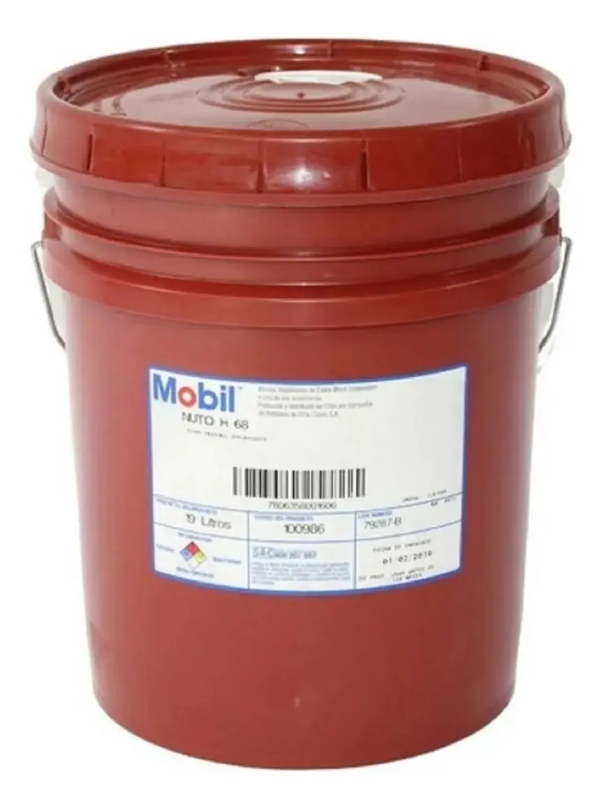BALDE ACEITE HIDRAULICO MOBIL NUTO ISO 68 19LT