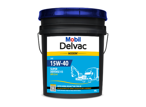 BALDE ACEITE MOBIL 15W40 MODERN SUP. DFENSE 19LT API CI-4